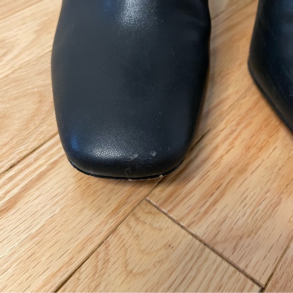 Express Faux Leather Block Heel Ankle Booties, Black, Size 7, EUC - Picture 12 of 16